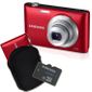 APPAREIL PHOTO COMPACT SAMSUNG ST72 Rouge + Etui + Micro SD 4 Go