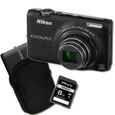 APPAREIL PHOTO COMPACT NIKON S6500 Compact + Etui + Carte SD 4 Go