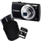 APPAREIL PHOTO COMPACT CANON A2500 Compact Noir + Etui + Carte SD 4 Go