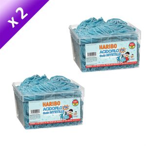 CONFISERIE DE SUCRE HARIBO Acidofilo Myrtille 2x300 pièces