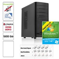 PC EN KIT PC Bureau assemblé G620 + Windows7