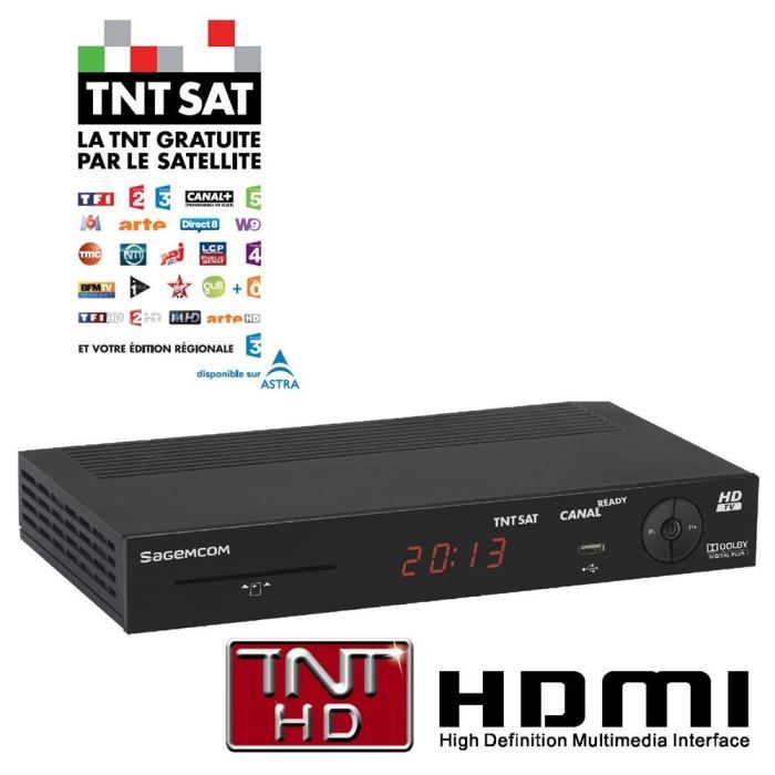 SAGEM DS87 HD Terminal TNT SAT HD récepteur décodeur , prix