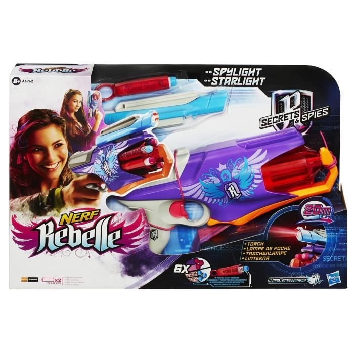 Rebelle agent secret pistolet NERF Jeu de société UNIGRO.be