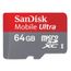 CARTE MÉMOIRE SANDISK Micro SDXC Ultra 64 Go