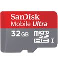 CARTE MEMOIRE SANDISK Micro SD 32 Go Ultra