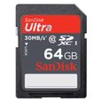 CARTE MEMOIRE Sandisk SD 64 Go class 10 ultra