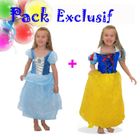 DEGUISEMENT-PANOPLIE Pack  2 Déguisements Disney Princesses 5-7 ans