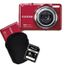 COMPACT FUJIFILM JV500 Rouge + Etui + Carte SD 4 Go