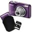 COMPACT NIKON COOLPIX L27 Violet + Etui + Carte SD 4 Go