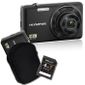 APPAREIL PHOTO COMPACT OLYMPUS D-735 Compact Noir + Etui + Carte SD 4 Go