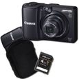 COMPACT CANON A1300 Noir + Etui + Carte SD 4 Go