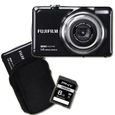 APPAREIL PHOTO COMPACT FUJIFILM JV500 Noir + Etui + Carte SD 4 Go
