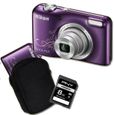 APPAREIL PHOTO COMPACT NIKON COOLPIX L27 Violet + Etui + Carte SD 4 Go