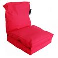 POUF - POIRE POUF TRANSAT dépliable MEXICO Rouge