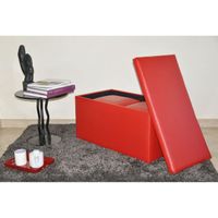 POUF - POIRE BANC COFFRE + 2 POUFS