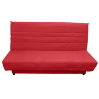 CANAPE - SOFA - BANQUETTE NINA Banquette Clic-clac Rouge