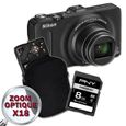 APPAREIL PHOTO COMPACT NIKON COOLPIX S9300 Noir + Etui + Carte SD 4 Go