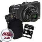  NIKON COOLPIX S9300 Noir + Etui + Carte SD 4 Go