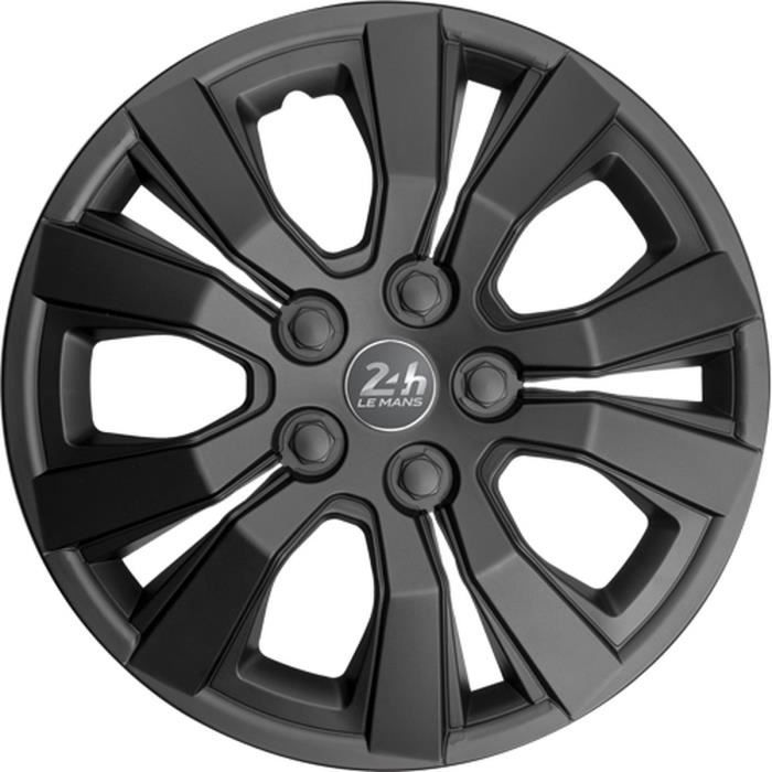 Set De 4 Enjoliveurs Sparco Sicilia 16 Pouces - Noir/Carbone Pour Jantes Auto