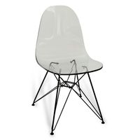 CHAISE  Chaise acrylique ARCHI fumée