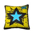 COUSSIN - HOUSSE DE COUSSIN  COUSSIN LONDON STAR JAUNE