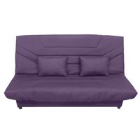 CANAPE - SOFA - BANQUETTE OSMOSA Clic-clac Prune