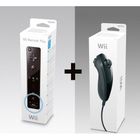 MANETTE NUNCHUK NOIR OFFICIEL + TELECOMMANDE WII PLUS
