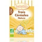 Babybio Trois Céréales Nature - Dès 8 mois