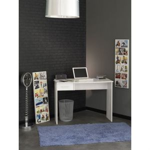 BUREAU  UNIT Bureau Blanc 100x50cm 1 tiroir