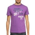 T-SHIRT FRESH BRAND T-Shirt Homme Mauve