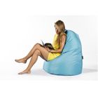 POUF - POIRE Pouf poire V2 ZENBAG turquoise en nylon matelassé