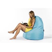 POUF - POIRE Pouf poire V2 ZENBAG turquoise en nylon matelassé