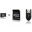 CARTE MEMOIRE PNY MicroSD Optima Class 4 8Go Mobility Pack