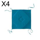 COUSSIN DE CHAISE  Lot de 4 Galettes 4 coins Mer du sud