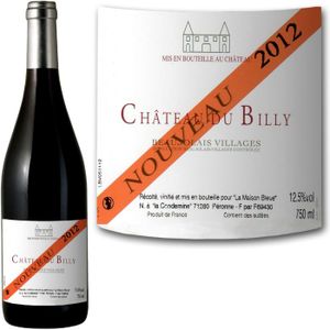 VIN ROUGE Château du Billy Beaujolais Villages Nouveau 2012
