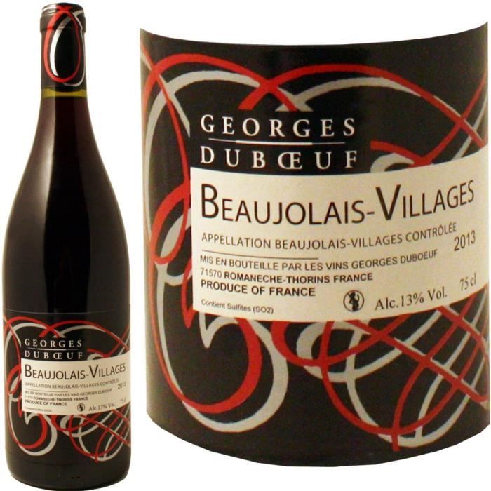 Duboeuf BeaujolaisVillages 2013 vin rouge Achat / Vente vin rouge Duboeuf Beaujolais