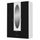 BRAVA Armoire style contemporain blanc et noir - L