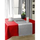 CHEMIN DE TABLE - SET DE TABLE CHEMIN TABLE SAMOURAI SILVER