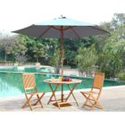 PARASOL - VOILE D OMBRAGE - ACCESSOIRE  Parasol droit en Bois 3 m vert
