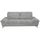 CONVI Canapé droit fixe 3 places - Tissu gris - Co