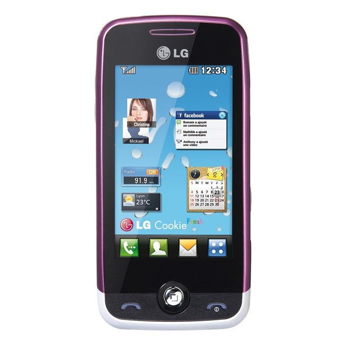LG GS290 Cookie Fresh Violet téléphone portable, prix pas cher