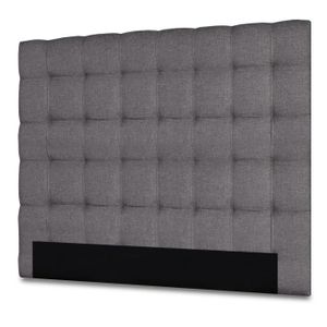 tete de lit grise 160