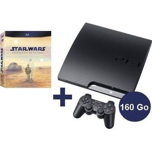 PLAYSTATION 3 PS3 160 Go NOIRE + COFFRET INTEGRALE STAR WARS BR PLAYSTATION 3 PS3 160 Go NOIRE + COFFRET INTEGRALE STAR WARS BR