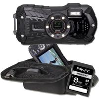 COMPACT PENTAX WG2 Noir + Etui + Carte SD 4 Go