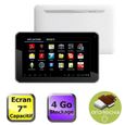TABLETTE TACTILE Tablette 7" Capacitive 4Go blanche
