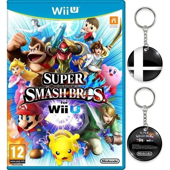 Super Smash Bros Jeu Wii U + Porte Clé Achat / Vente jeux wii u Super Smash Bros WiiU +Goodies