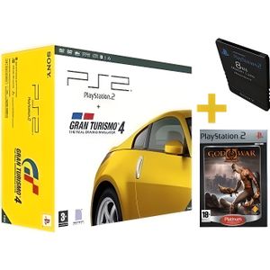PLAYSTATION 2 CONSOLE PS2 + GT4 + GOD OF WAR 2 + MEMORY CARD