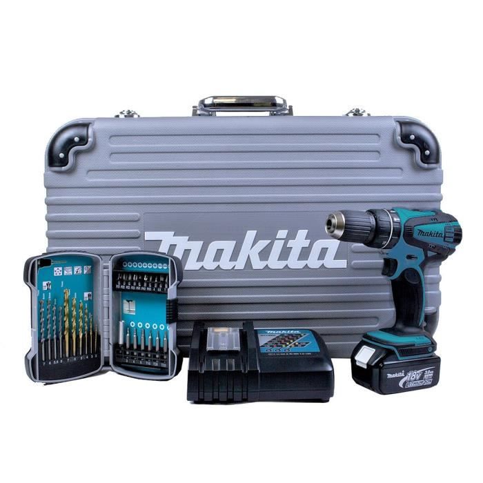 BOSCH Perceuse visseuse à percussion 2x18V 3Ah Li ion et un coffret L boxx