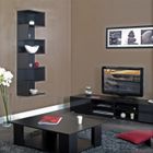  CHERRY Etagère déco noire 39 x 26 x 138 cm