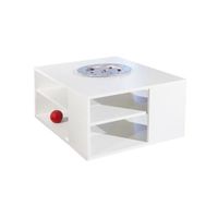 TABLE BASSE MANGO Table basse blanche 81 x 61 x 35 cm